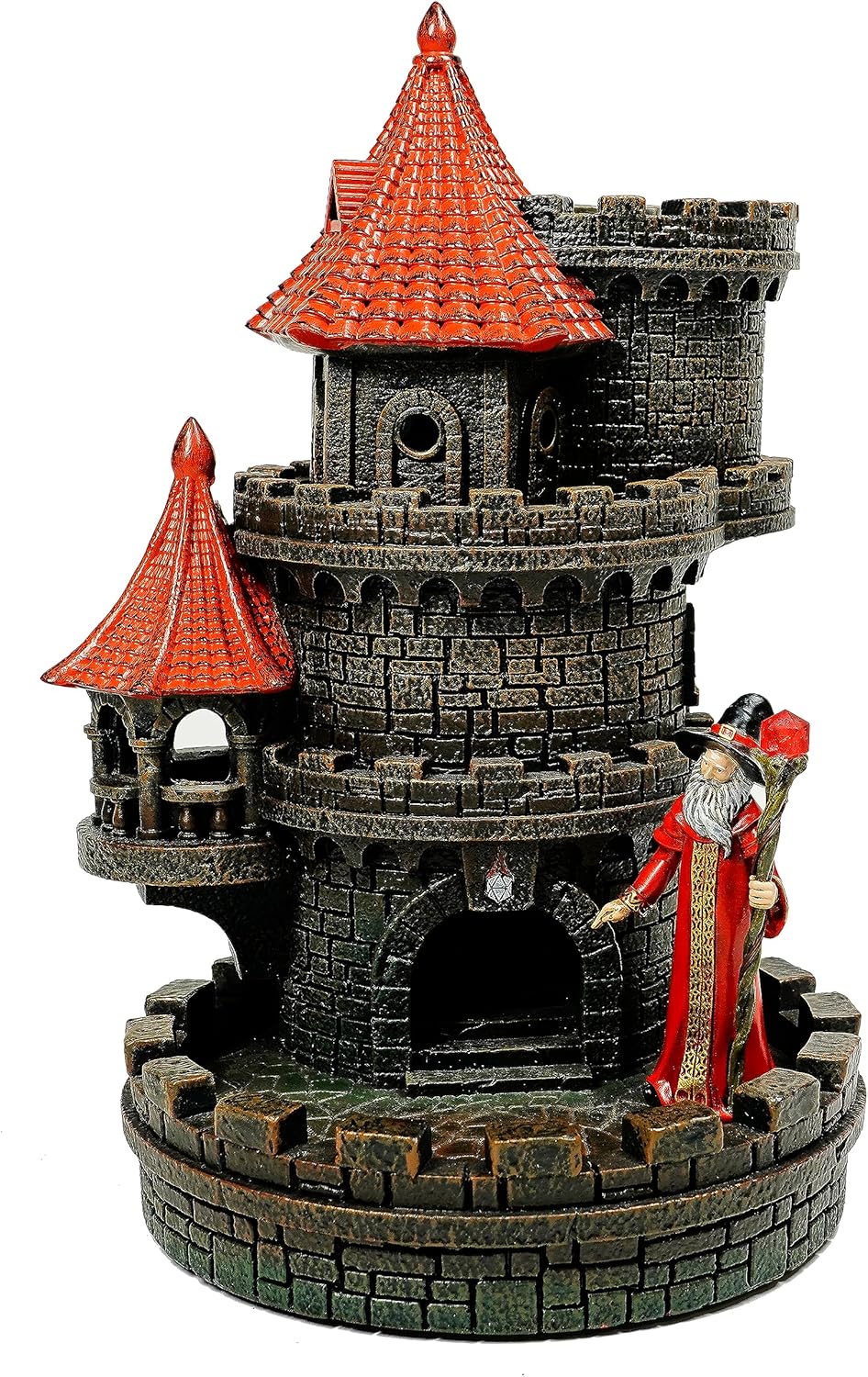 Wizard's Tower Red - Hand Painted Dice Tower