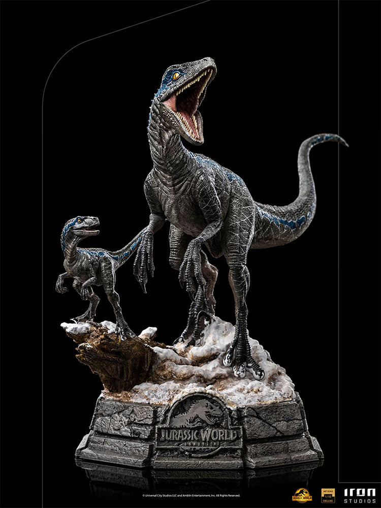 Blue and Beta Jurassic World Iron Studios Statue