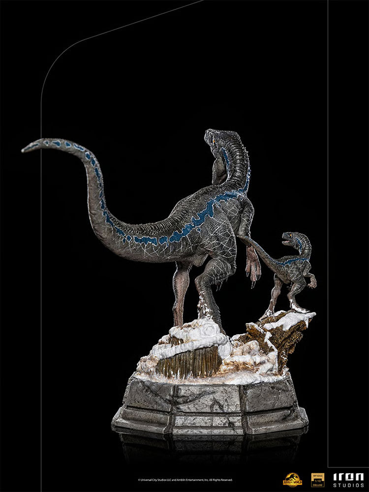 Blue and Beta Jurassic World Iron Studios Statue