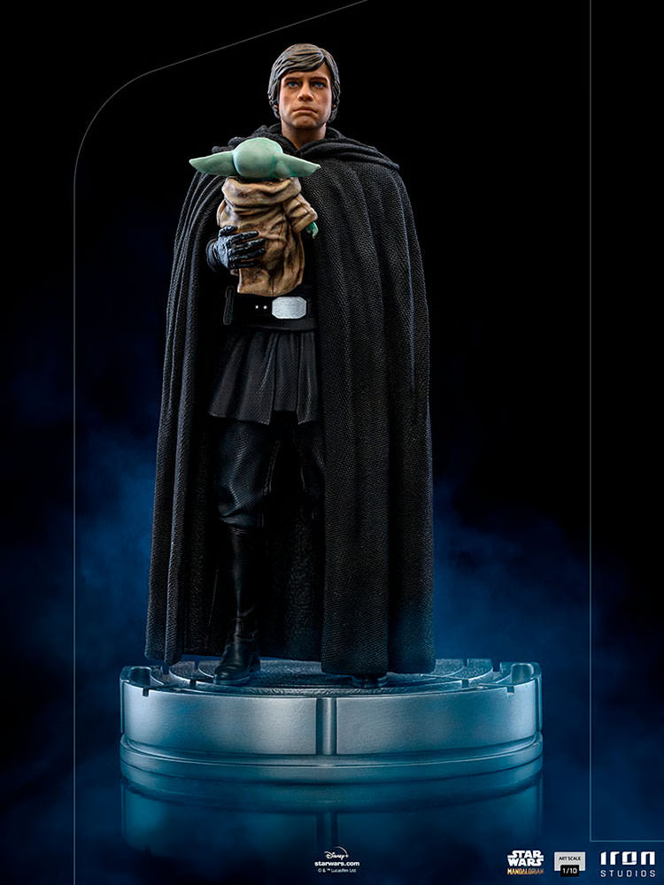 Luke Skywalker and Grogu Iron Studios Statue