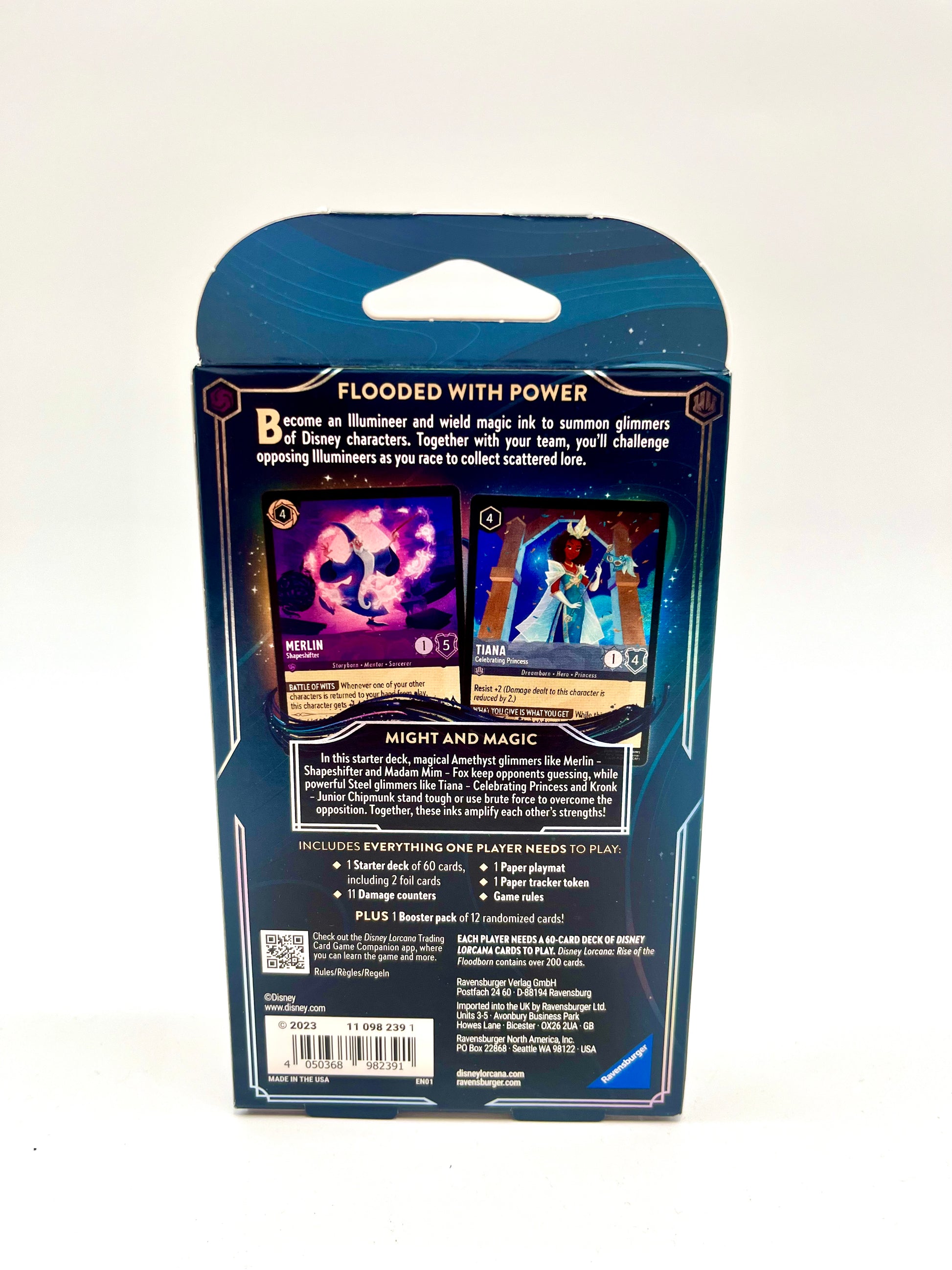 Disney Lorcana Rise of the Floodborn - Amethyst & Steel Starter Deck Disney Lorcana Rise of the Floodborn - Amethyst & Steel Starter Deck
