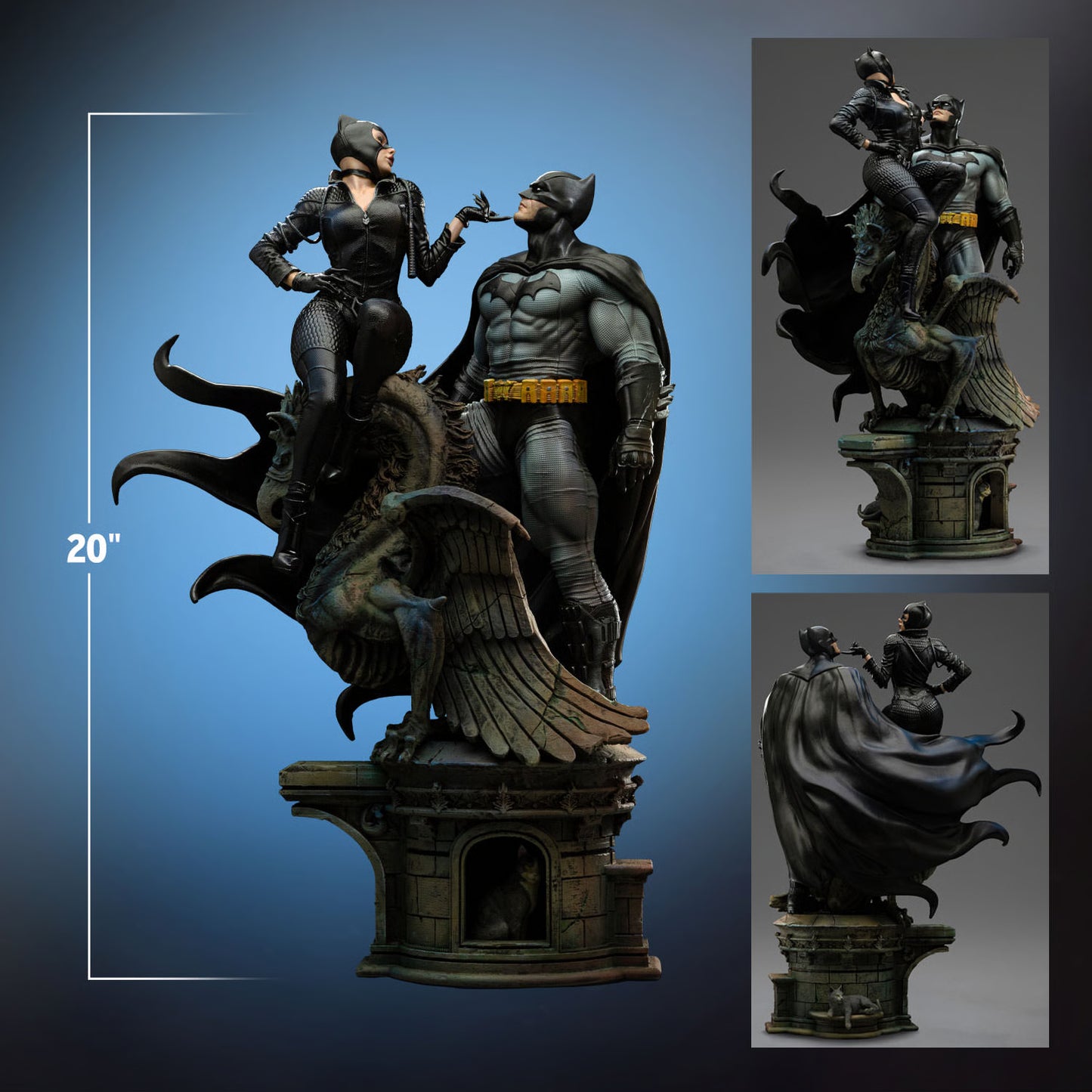 Batman and Catman Iron Studios Statue