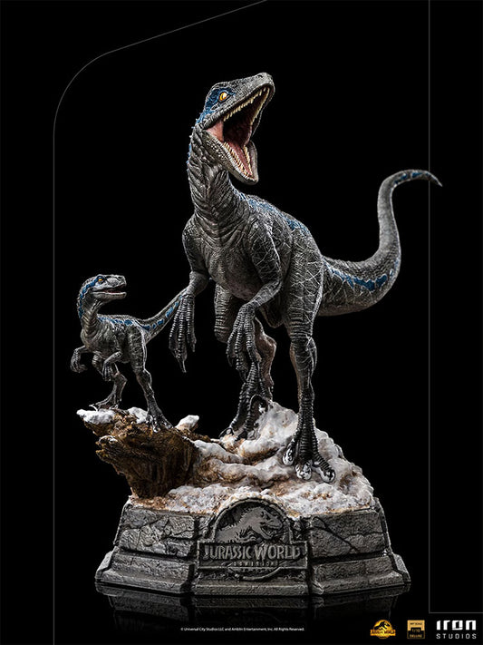 Blue and Beta Jurassic World Iron Studios Statue