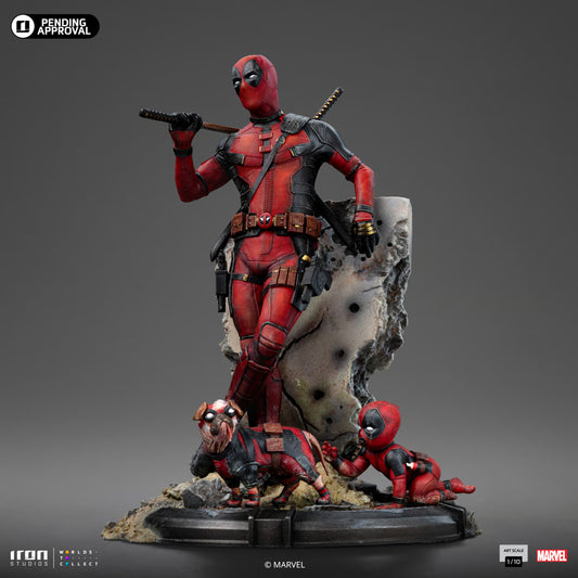 Deadpool from Deadpool Wolverine Iron Studios Statue
