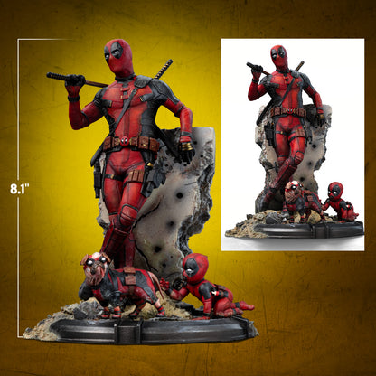 Deadpool from Deadpool Wolverine Iron Studios Statue