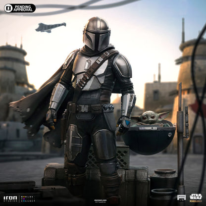 Din Djarin and Din Grogu Iron Studios Statue