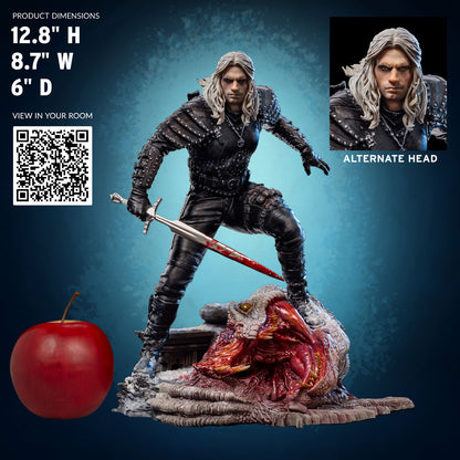 Geralt of Rivia The Witcher Iron Side Statue