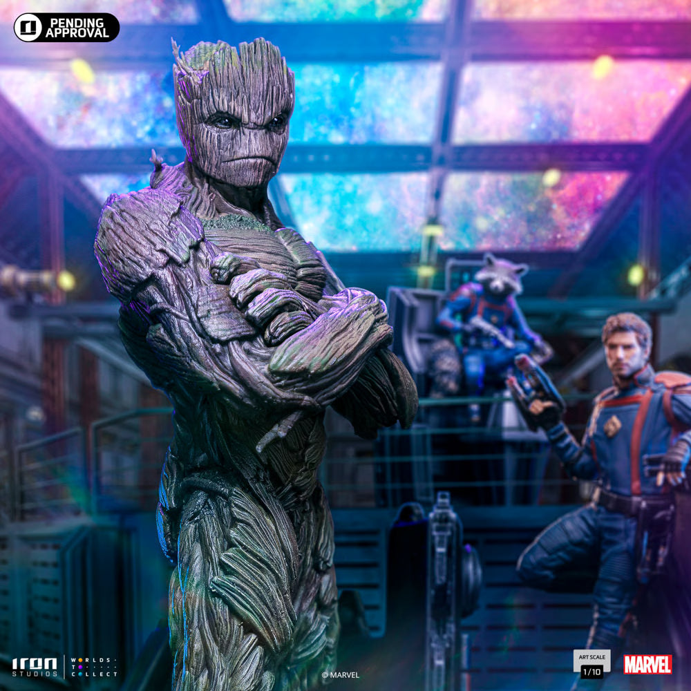 Guardians Of The Galaxy Volume 3 Groot Iron Side Statue