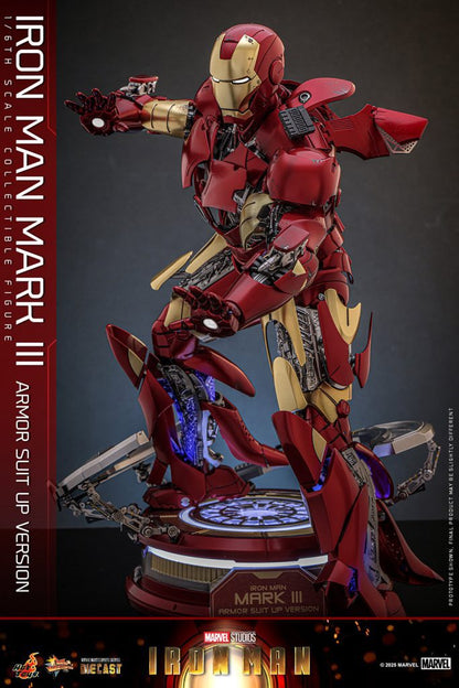 Iron Man Mark III Armor Suit Up Version Hot Toys