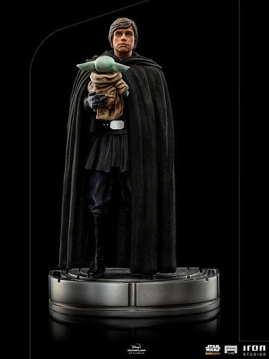 Luke Skywalker and Grogu Iron Studios Statue