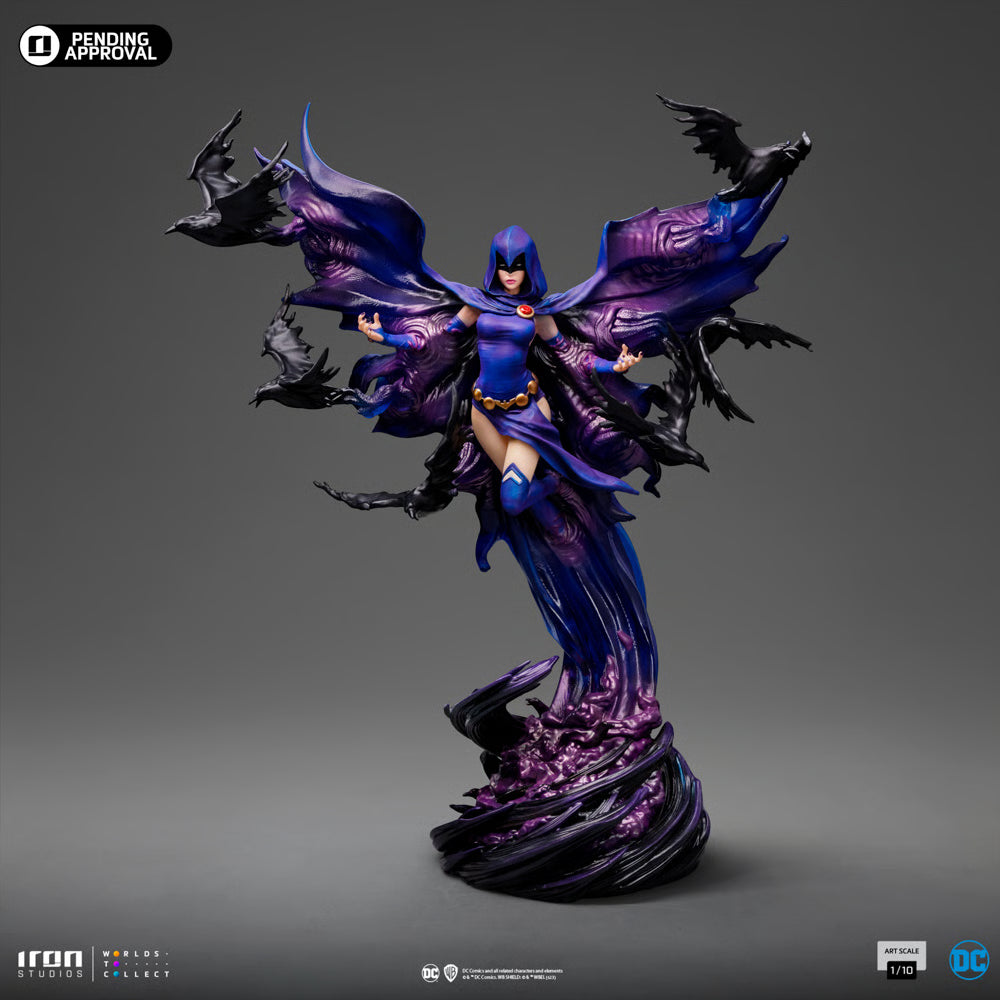 Raven Deluxe Iron Side Statue