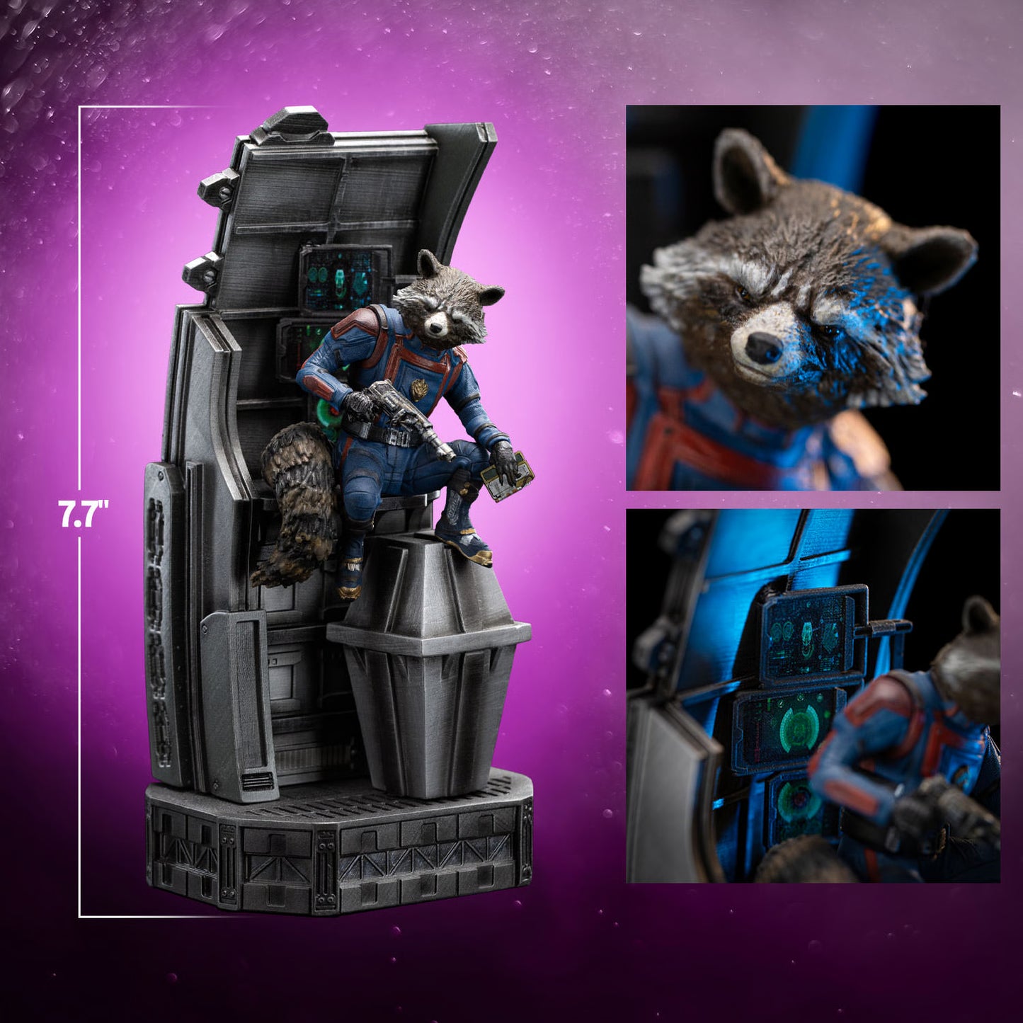 Rocket Racoon Iron Studios Statue