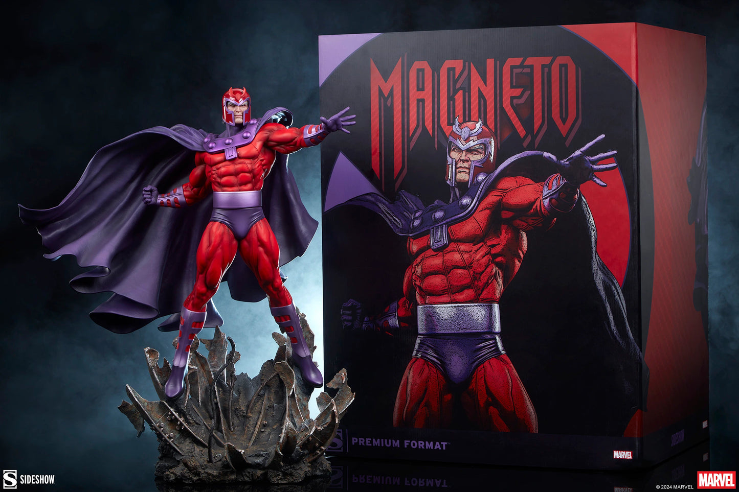Magneto: Master of Magnetism Statue